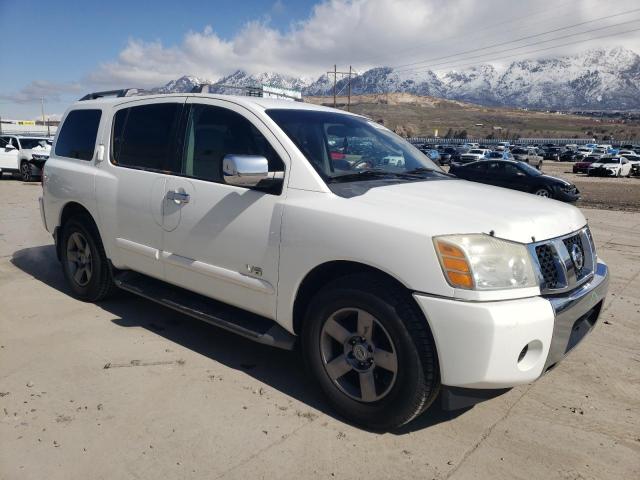 5N1AA08A35N710837 - 2005 NISSAN ARMADA SE WHITE photo 4