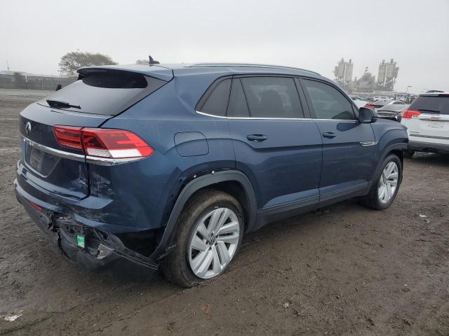 1V2JE2CA2MC241535 - 2021 VOLKSWAGEN ATLAS CROS SE BLUE photo 3
