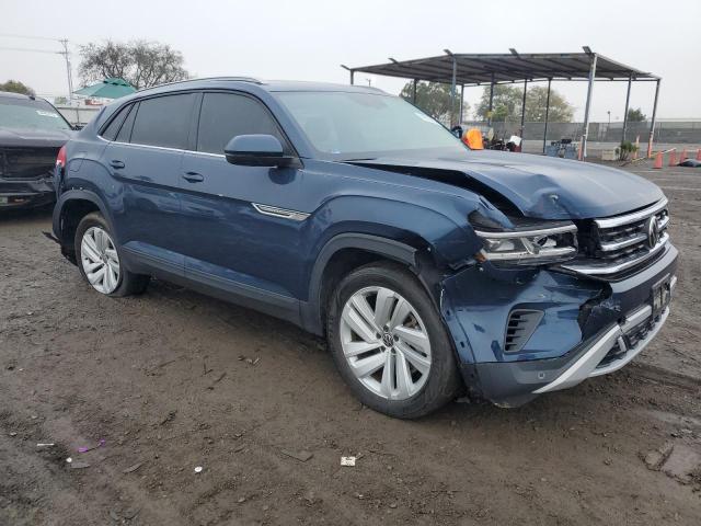 1V2JE2CA2MC241535 - 2021 VOLKSWAGEN ATLAS CROS SE BLUE photo 4