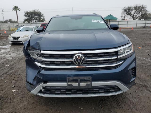 1V2JE2CA2MC241535 - 2021 VOLKSWAGEN ATLAS CROS SE BLUE photo 5