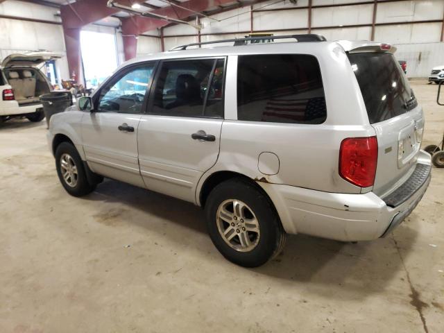 2HKYF18684H515157 - 2004 HONDA PILOT EXL SILVER photo 2