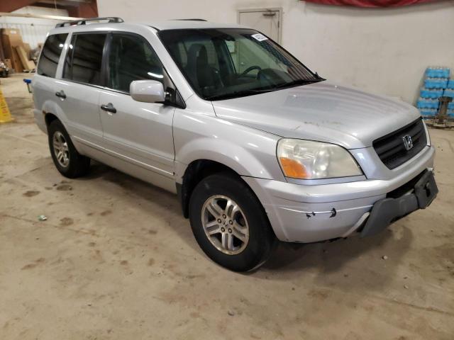 2HKYF18684H515157 - 2004 HONDA PILOT EXL SILVER photo 4