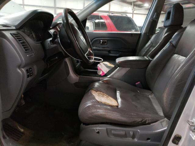 2HKYF18684H515157 - 2004 HONDA PILOT EXL SILVER photo 7