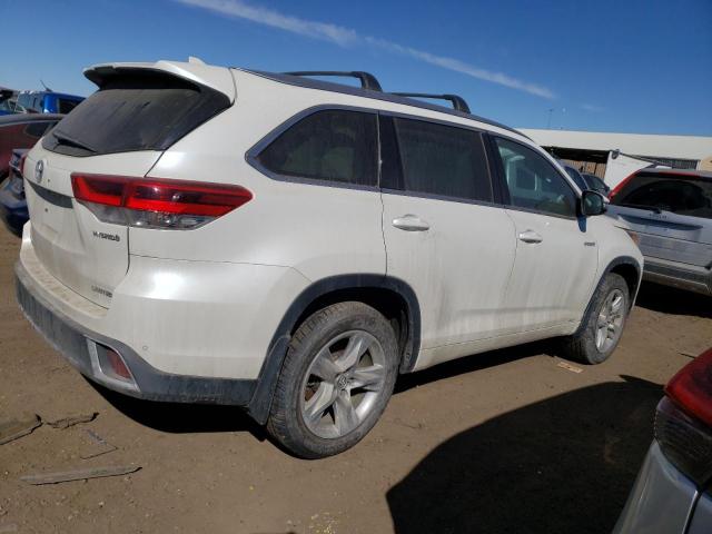 5TDDGRFH5KS066736 - 2019 TOYOTA HIGHLANDER HYBRID LIMITED WHITE photo 3