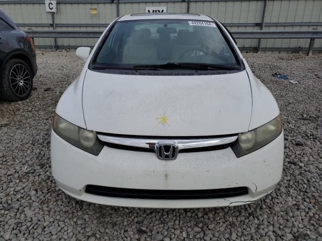 1HGFA16837L042456 - 2007 HONDA CIVIC EX WHITE photo 5