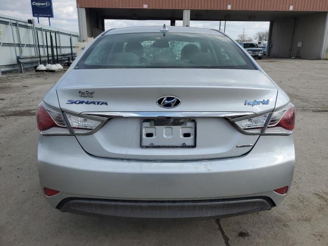 KMHEC4A41DA097954 - 2013 HYUNDAI SONATA HYBRID SILVER photo 6