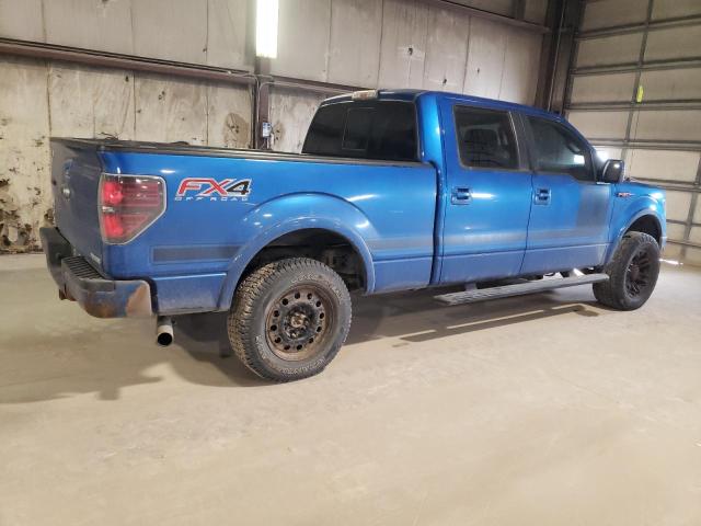 1FTFW1ETXDFC00937 - 2013 FORD F150 SUPERCREW BLUE photo 3