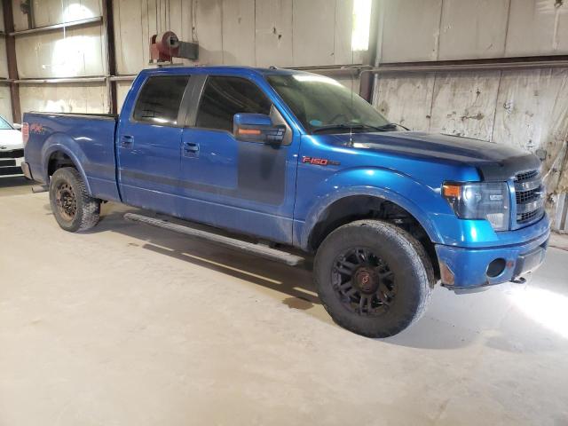 1FTFW1ETXDFC00937 - 2013 FORD F150 SUPERCREW BLUE photo 4