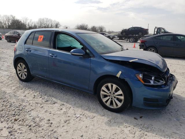 3VWRA7AU7FM085615 - 2015 VOLKSWAGEN GOLF TDI BLUE photo 4