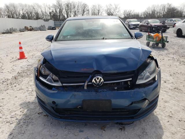 3VWRA7AU7FM085615 - 2015 VOLKSWAGEN GOLF TDI BLUE photo 5