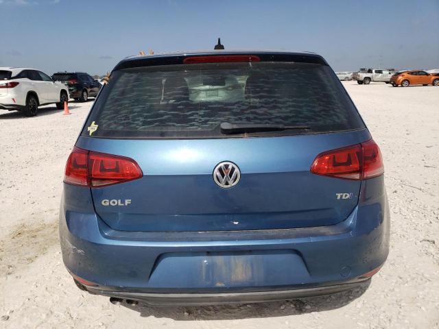 3VWRA7AU7FM085615 - 2015 VOLKSWAGEN GOLF TDI BLUE photo 6