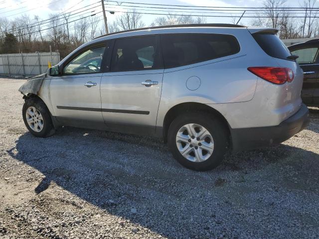 1GNKVFED7CJ162304 - 2012 CHEVROLET TRAVERSE LS SILVER photo 2