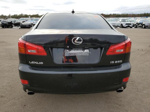 JTHBK262075043711 - 2007 LEXUS IS 250 BLACK photo 6