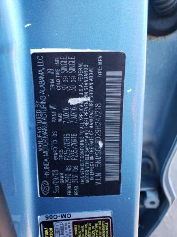 5NMSG13D29H247218 - 2009 HYUNDAI SANTA FE GLS BLUE photo 13