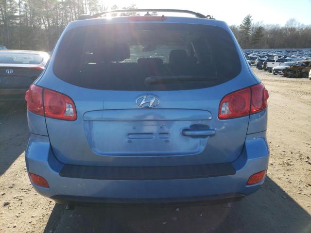 5NMSG13D29H247218 - 2009 HYUNDAI SANTA FE GLS BLUE photo 6