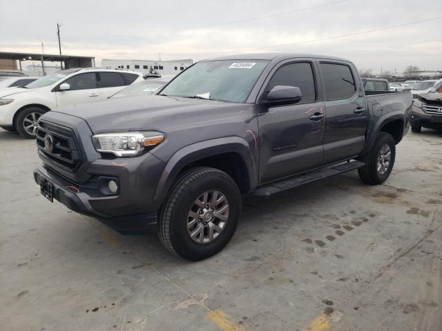 5TFAZ5CN7JX067878 - 2018 TOYOTA TACOMA DOUBLE CAB GRAY photo 1