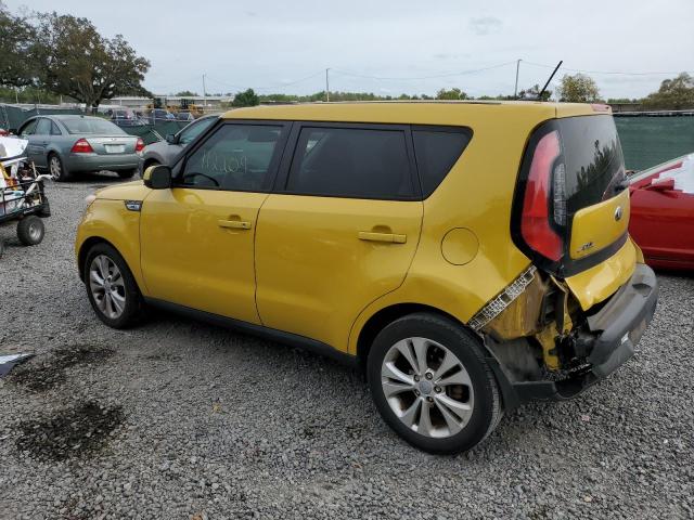 KNDJP3A59F7232835 - 2015 KIA SOUL + YELLOW photo 2