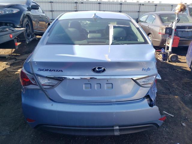 KMHEC4A41CA060210 - 2012 HYUNDAI SONATA HYBRID BLUE photo 6