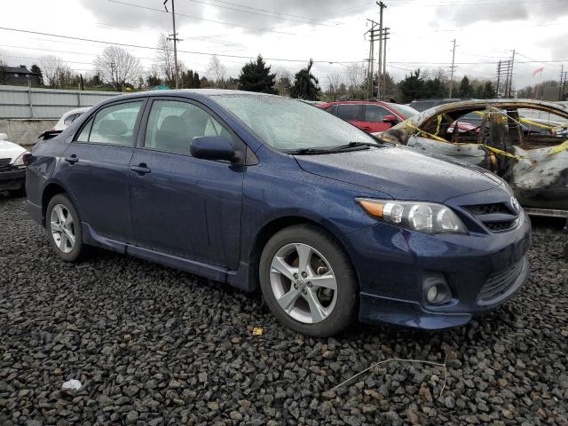 5YFBU4EE6DP181139 - 2013 TOYOTA COROLLA BASE BLUE photo 4