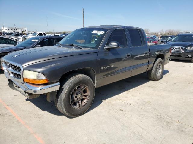 1B7HL2AXX1S292926 - 2001 DODGE DAKOTA QUAD GRAY photo 1