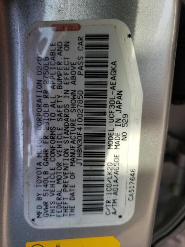 JTHBN30F410027850 - 2001 LEXUS LS 430 SILVER photo 12