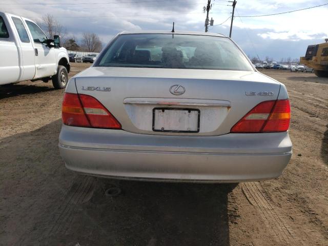 JTHBN30F410027850 - 2001 LEXUS LS 430 SILVER photo 6