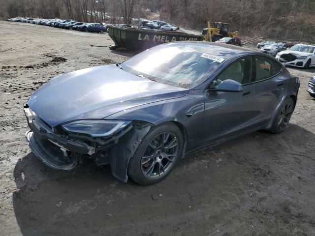 5YJSA1E58NF486775 - 2022 TESLA MODEL S SILVER photo 1