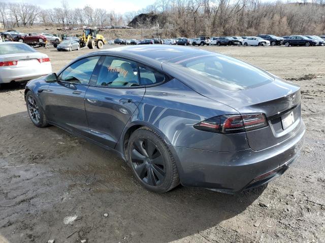 5YJSA1E58NF486775 - 2022 TESLA MODEL S SILVER photo 2