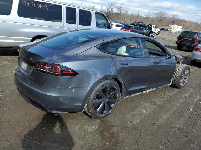 5YJSA1E58NF486775 - 2022 TESLA MODEL S SILVER photo 3