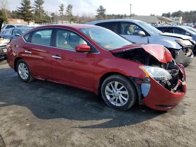 3N1AB7AP6DL763395 - 2013 NISSAN SENTRA S RED photo 4