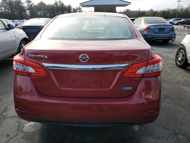 3N1AB7AP6DL763395 - 2013 NISSAN SENTRA S RED photo 6