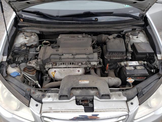 KMHDU4AD9AU980140 - 2010 HYUNDAI ELANTRA BLUE SILVER photo 11