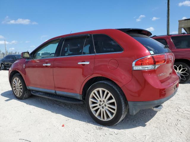 2LMDJ6JK5BBJ05992 - 2011 LINCOLN MKX RED photo 2