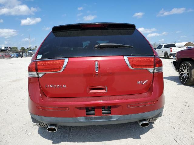 2LMDJ6JK5BBJ05992 - 2011 LINCOLN MKX RED photo 6