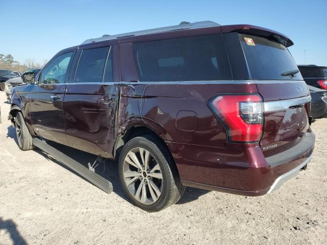 1FMJK1LT6LEA41682 - 2020 FORD EXPEDITION MAX PLATINUM BURGUNDY photo 2