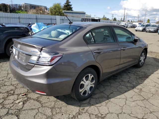 19XFB4F21DE002115 - 2013 HONDA CIVIC HYBRID GRAY photo 3