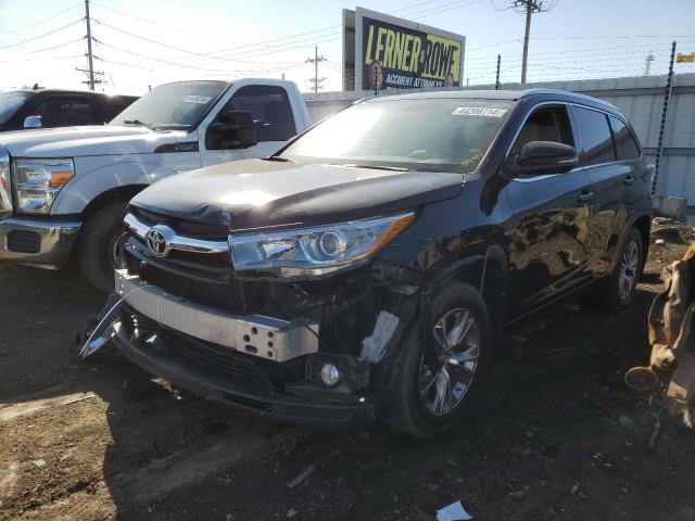 5TDJKRFH4FS174093 - 2015 TOYOTA HIGHLANDER XLE BLACK photo 1