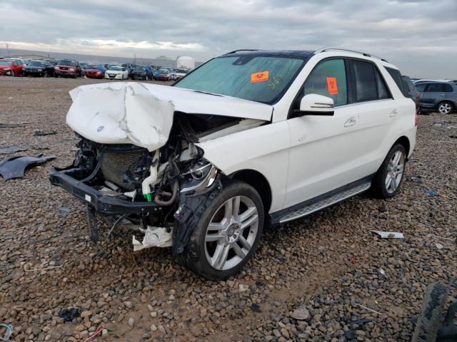 4JGDA5HB1FA488214 - 2015 MERCEDES-BENZ ML 350 4MATIC WHITE photo 1