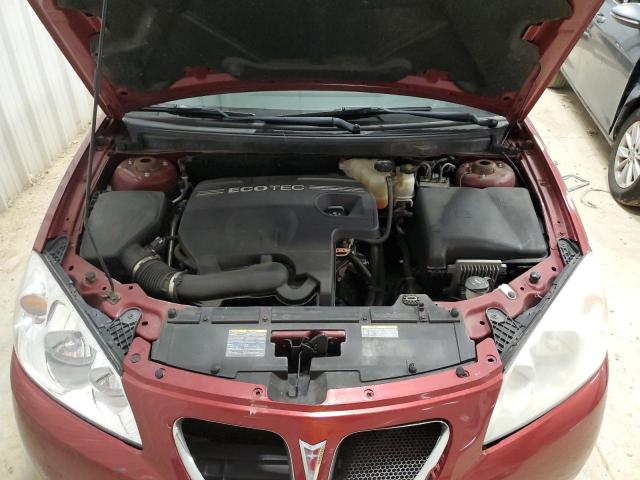 1G2ZF57B684261961 - 2008 PONTIAC G6 VALUE LEADER MAROON photo 11