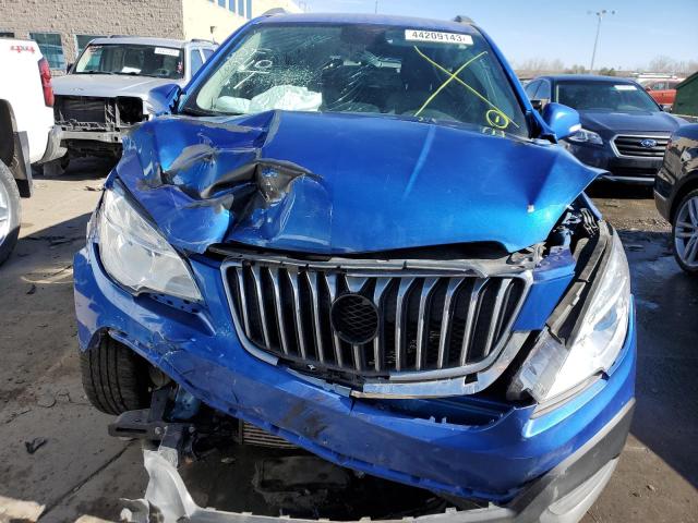 KL4CJESB9GB580413 - 2016 BUICK ENCORE BLUE photo 5