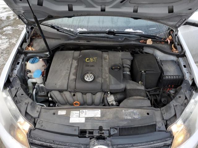 WVWDA7AJ9BW246656 - 2011 VOLKSWAGEN GOLF SILVER photo 12