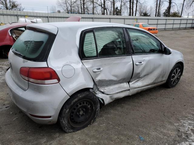 WVWDA7AJ9BW246656 - 2011 VOLKSWAGEN GOLF SILVER photo 3