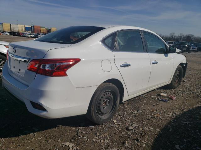 3N1AB7AP6KY233122 - 2019 NISSAN SENTRA S WHITE photo 3