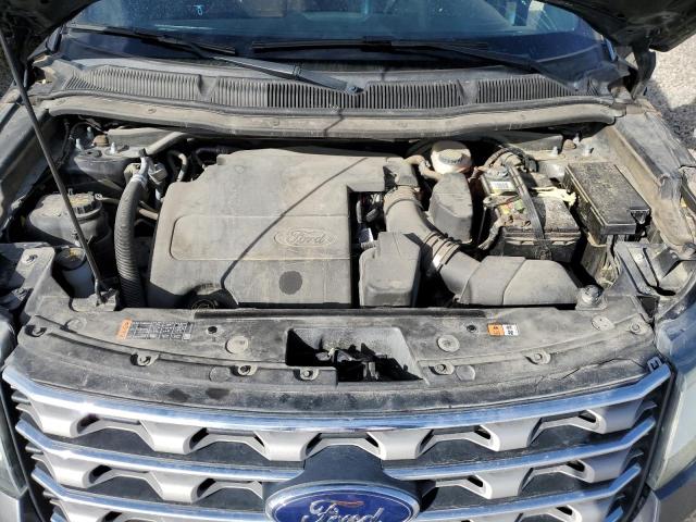 1FM5K8D87GGD29807 - 2016 FORD EXPLORER XLT GRAY photo 11