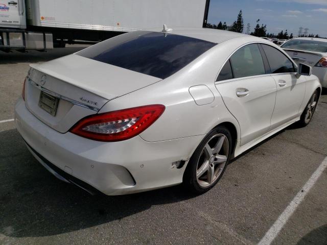 WDDLJ6HB5FA143957 - 2015 MERCEDES-BENZ CLS 400 4MATIC WHITE photo 3