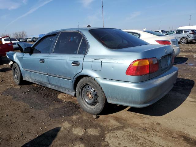 1HGEJ6678YL019837 - 2000 HONDA CIVIC LX BLUE photo 2