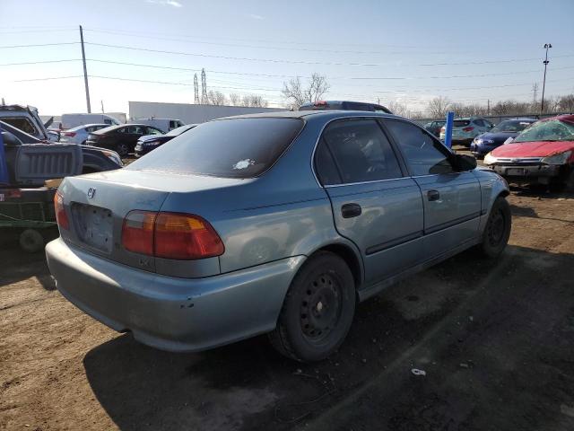 1HGEJ6678YL019837 - 2000 HONDA CIVIC LX BLUE photo 3