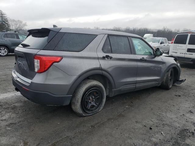 1FM5K8AB6LGC95157 - 2020 FORD EXPLORER POLICE INTERCEPTOR GRAY photo 3