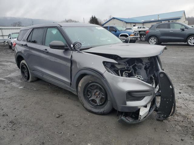 1FM5K8AB6LGC95157 - 2020 FORD EXPLORER POLICE INTERCEPTOR GRAY photo 4