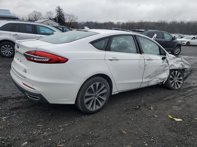 3FA6P0T97LR176571 - 2020 FORD FUSION SE WHITE photo 3